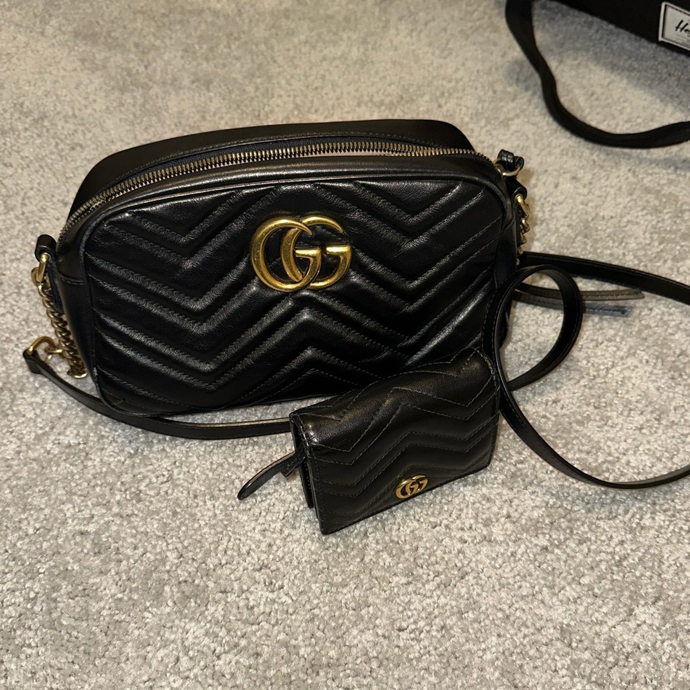 Women’s Gucci Marmont Small Shoulder Bag and Wallet